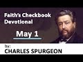 May 1  full of song  charles spurgeon  devotional updated  faiths checkbook