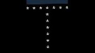 T alphabet by stars | Python code to print T shape by stars | #coding #python #starpattern