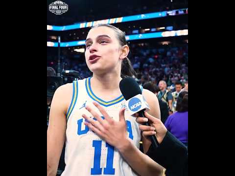 🚨 Gabriela Jaquez after winning Natty | UCLA Bruins Final Four Women's College Basketball #shorts