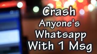 How to Crash Anyone's WhatsApp with 1 Special msg . screenshot 1