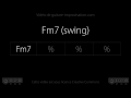 Fm7 jazzswing 130 bpm  backing track