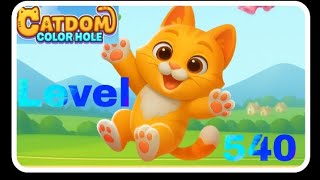 Catdom color hole level 540 solution and walkthrough for gameplay 