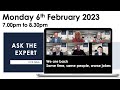 Property Expert Panel - 7pm Monday 6th February 2023