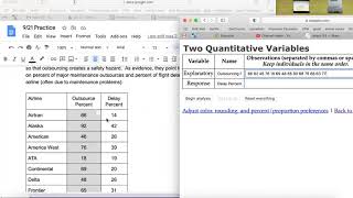 Scatterplots on Stapplet