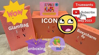 IPSY May 2023 GlamBag Boxycharm ICON InPerson SPOILERS ipsydotcom BoxyCharm