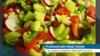 Jenaluca Stainless Steel Herb Scissors - Multipurpose Kitchen Shear