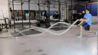 Ropes, Split Squat Hold, Alternate -