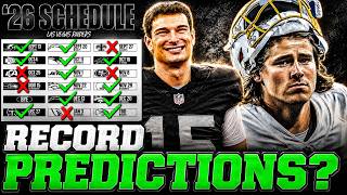 Los Angeles Chargers Fan's RAIDERS Schedule Predictions?! (2026)