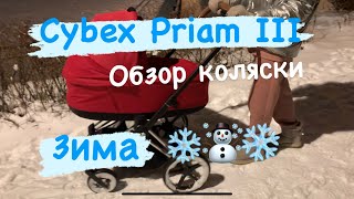 Коляска Cybex Priam III зимой | обзор