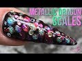 Metallic Dragon Scale Nail Design - Quick & Easy Tutorial