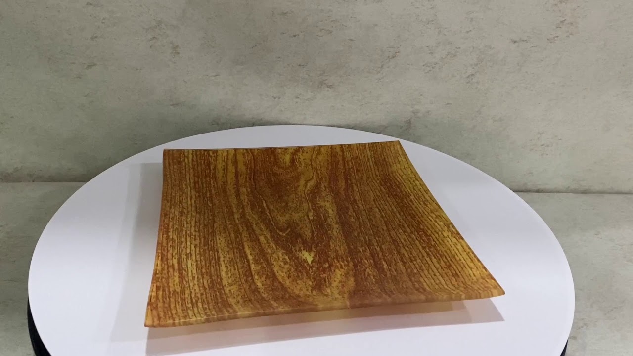 Imitation Yellowishbrown Wood Grain Handmade Glass Candlestick YouTube