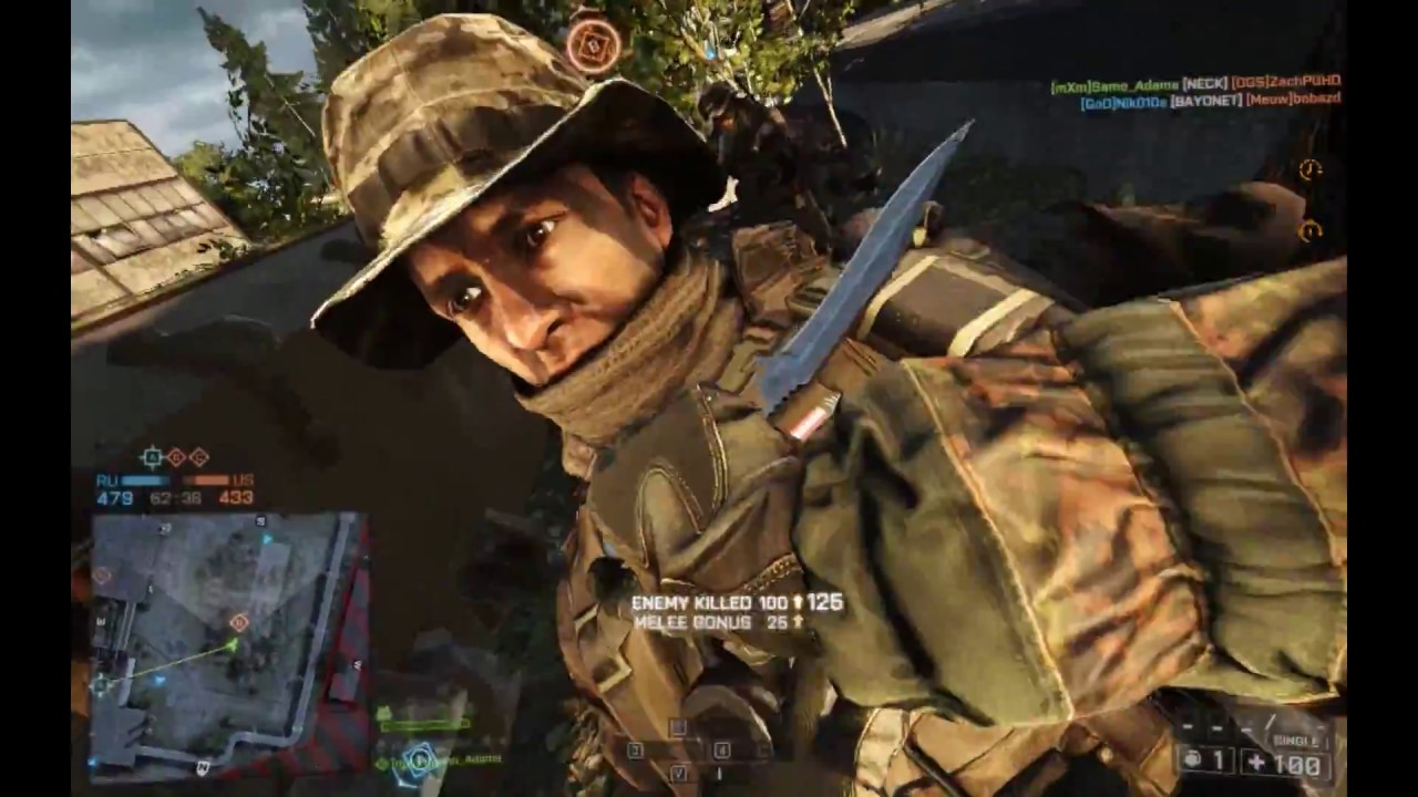 Battlefield 4 Knife Montage (3k Dogtag celebration)