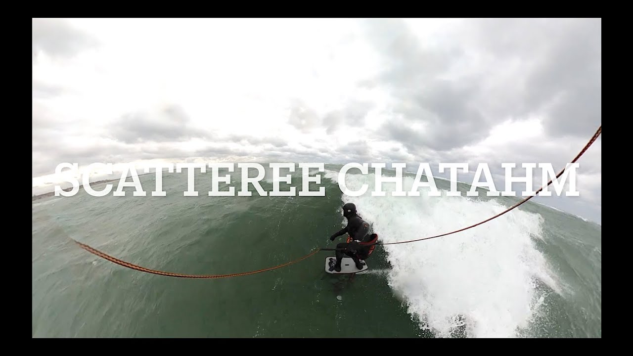 Kitefoiling Storm Waves On Cape   4K