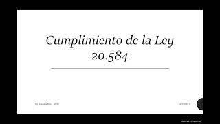 Law 20.584 Duties and rights