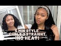 Super Easy Headband Wig Application- Curly To Straight in Minutes!