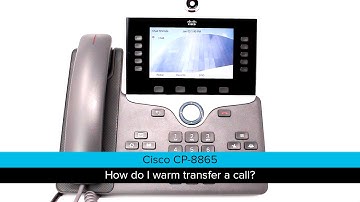 Cisco 8865: How do I warm transfer a call?