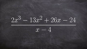 How to divide polynomials using synthetic division