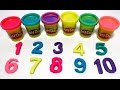 Учим цифры от 1 до 10 на английском языке с пластилином Play-Doh. Счёт от 1 до 10 на английском.