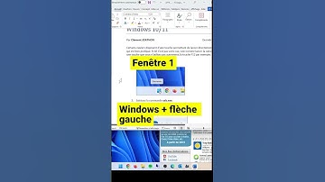 Afficher 2 fenêtres côte à côte #windows  #astuce
