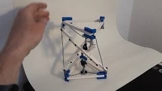 Magnetic tensed sculpture lego tensegrity