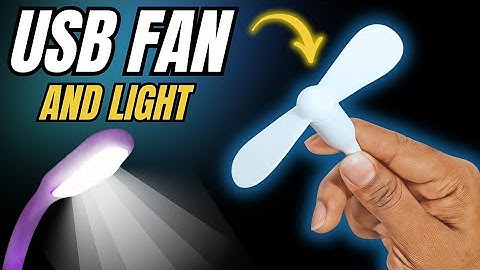 USB Fan and ⚡Light Review | USB Fan For Mobile | mini usb fan | mini usb light