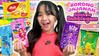 SAMANTHA CHALLENGE BELANJA MAKANAN MINUMAN RAINBOW BUBBLEGEM