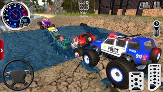 Impossible Off-Road Monster Truck Driver Racing #3 - Police Dirt Car Mud Driving - Android GamePlay screenshot 2
