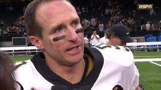 Drew Brees' Emotional Interview After Breaking All-Time NFL Passing Record