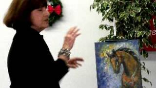 Des Art Horse blue background.AVI