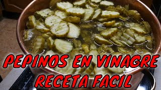 COMO SE HACEN LOS PEPINILLOS EN VINAGRE CASEROSpepinos agridulces receta casera