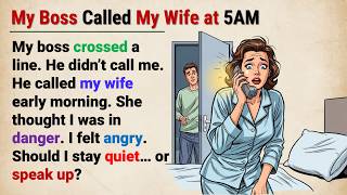 My Wife Was Scared by My Boss 🔥Learn English With Story || Graded Reader📚