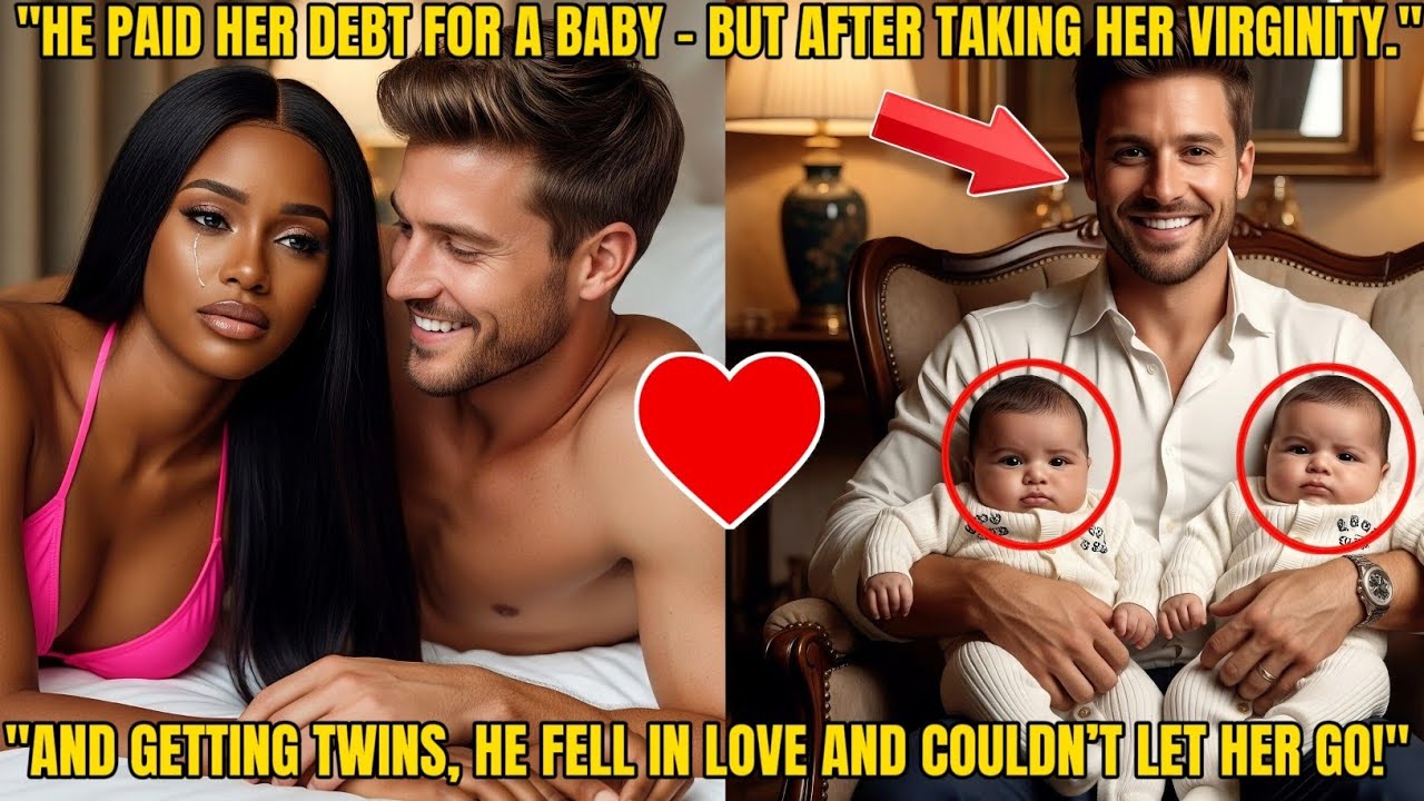 HE PAID HER DEBT FOR A BABY—BUT AFTER TAKING HER VIRGINITY AND GETTING TWINS, HE GAVE HER HIS HEART!