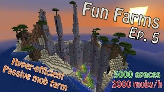 Minecraft - Hyper-Efficient, Passive (Peaceful) Mob Farm (Fun Farms Ep. 5)