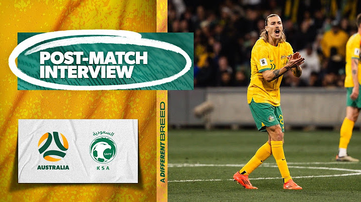 Jackson Irvine | Post-Match Interview | Australia v Saudi Arabia | 2026 FIFA World Cup AFC Qualifier