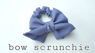 How to make bow scrunchies | bow scrunchies diy | fabric bows