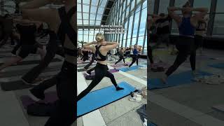 Yoga at Sky Garden #londonlife #livingabroad #expatlife #thingstodoinlondon