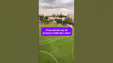 Tại sao chủ sân này sử dụng cỏ nhân tạo 1 màu, lý do ở cuối video #conhantaofoba #shorts