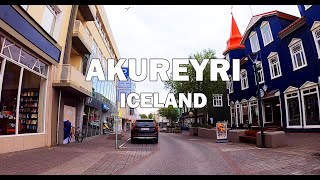 Akureyri, Iceland  Driving Tour 4K