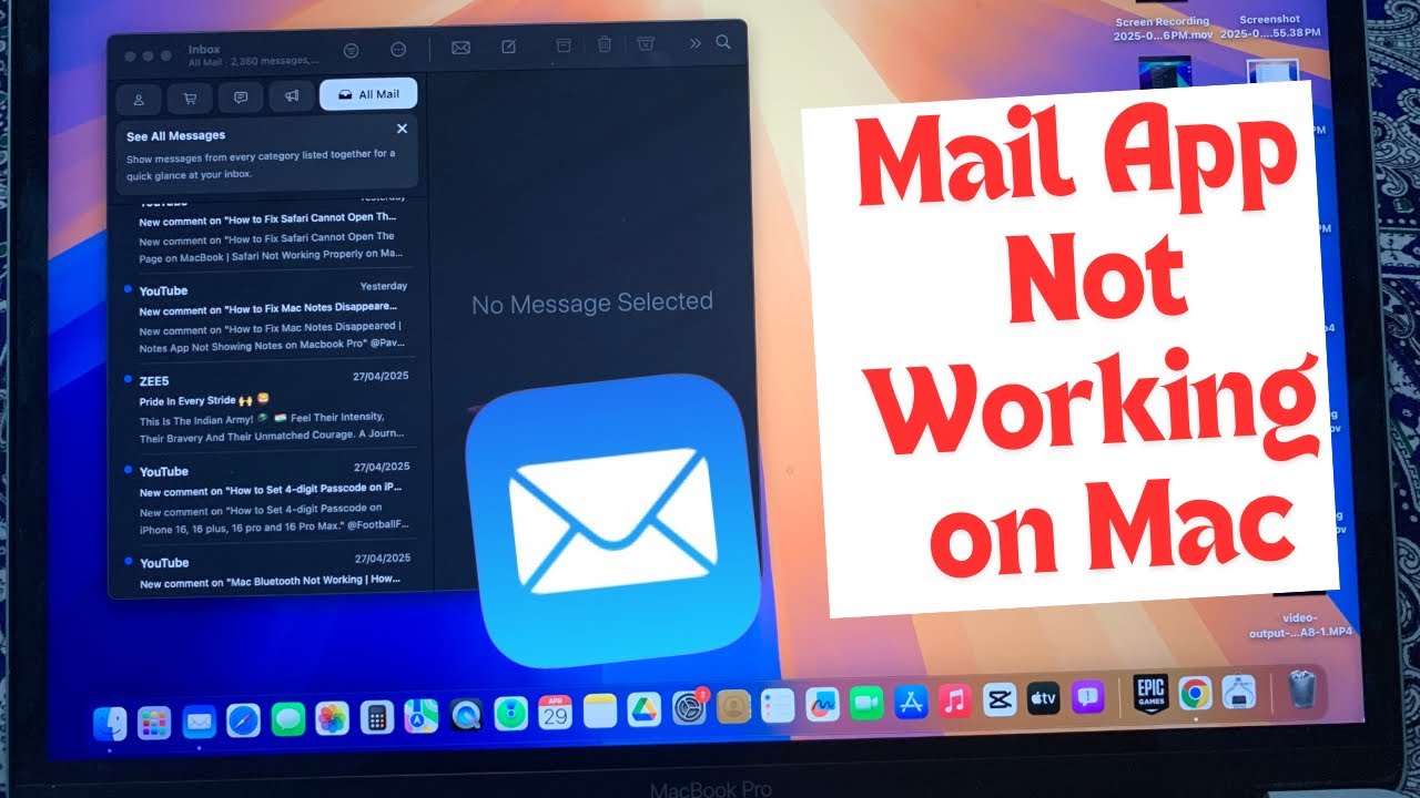 How to Fix Mail App Not Working on Mac - YouTube