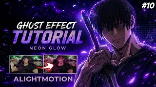 AE LIKE GHOST EFFECT 🤯 (NEON GLOW+ ) + FREE PRESET | ALIGHTMOTION TUTORIAL | PRESET | XML
