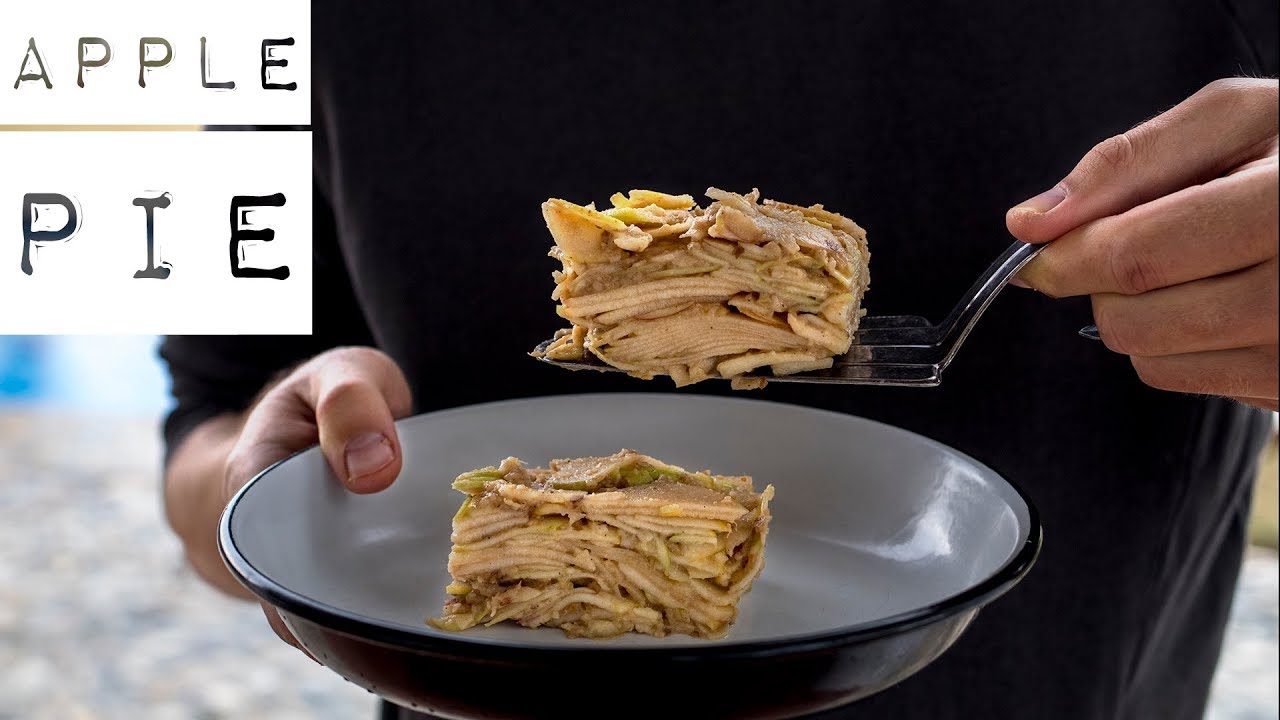 Easy healthy apple pie 🍎raw & vegan