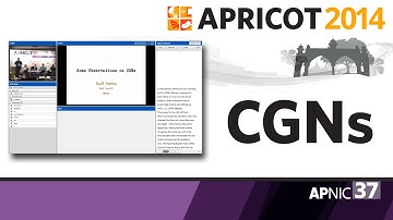 APNIC Plenary: Anatomy of CGN @ APRICOT 2014