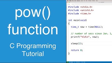 pow() function | C Programming Tutorial