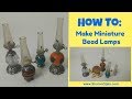 How To Make A Miniature Bead Lamp  With (fake) Glass On Top