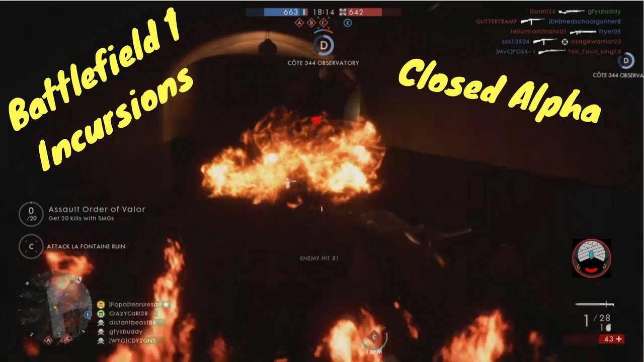 Battlefield 1 Incursions Closed Alpha Details
