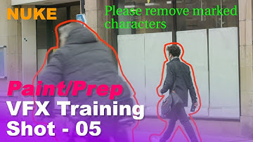 Nuke VFX Paint Prep Training Shot - 5