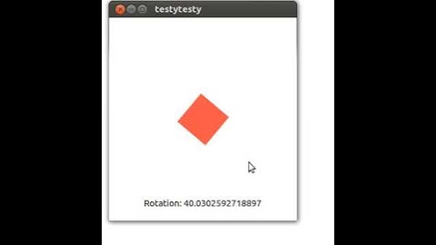 QML - Simple rotating an element with mouse