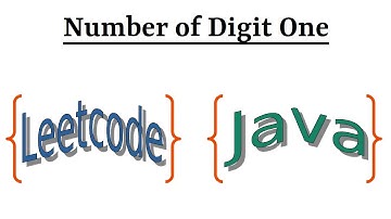 Leetcode Question 233 "Number of Digit One" in Java