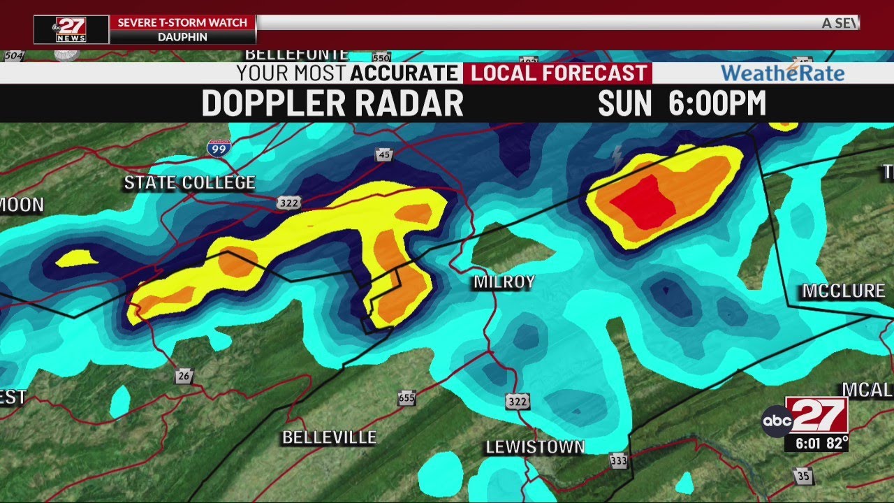 Severe Storms hit portion of Midstate - YouTube