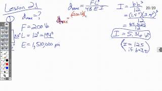POE Midterm Study Guide - Beam Deflection